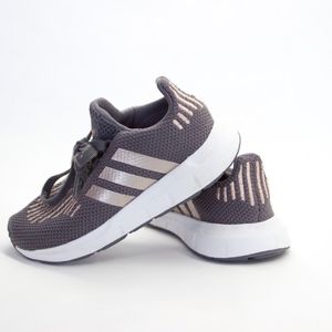 Adidas Grey Swift Run Sneaker - Girls size 9
